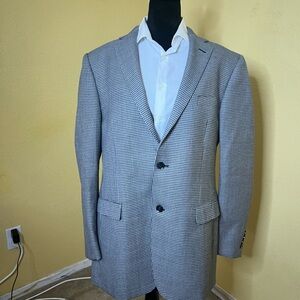 Perry Ellis Men's Checkered Blazer. Black and white. slim fit